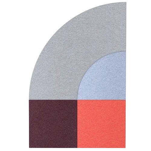 Acoustic Wall Art Panels FAN 2 venezia swatch on white background Decormania UK